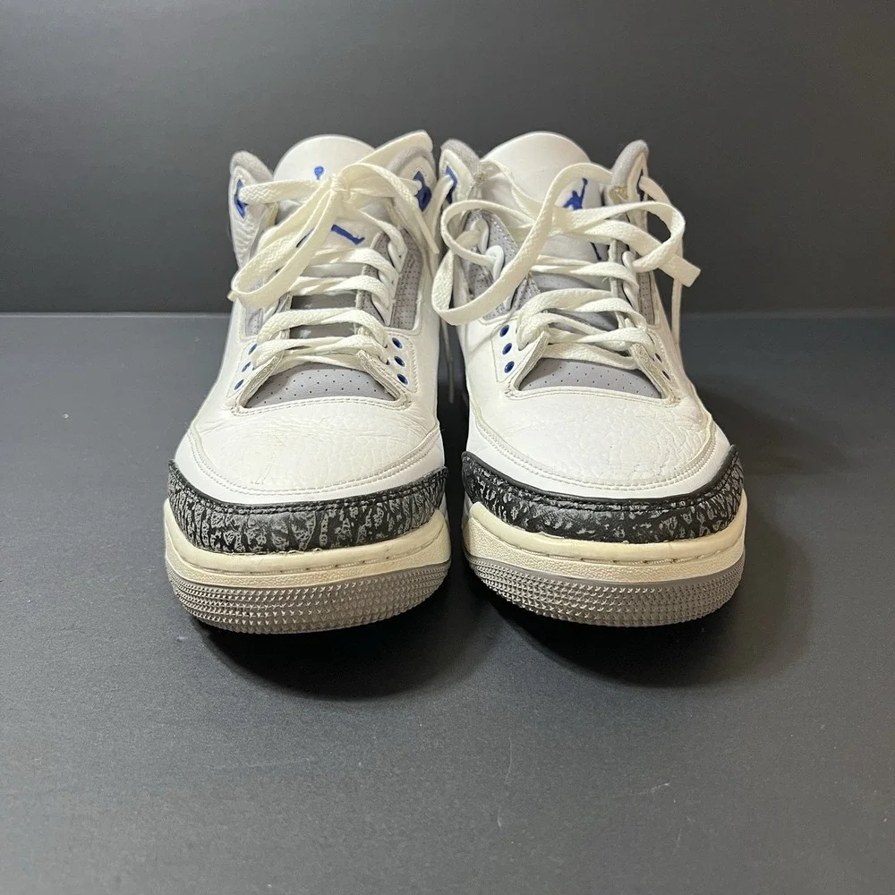 Nike Air Jordan 3 Retro Racer Blue White Black Cement Grey Mens 10.5 CT8532-145